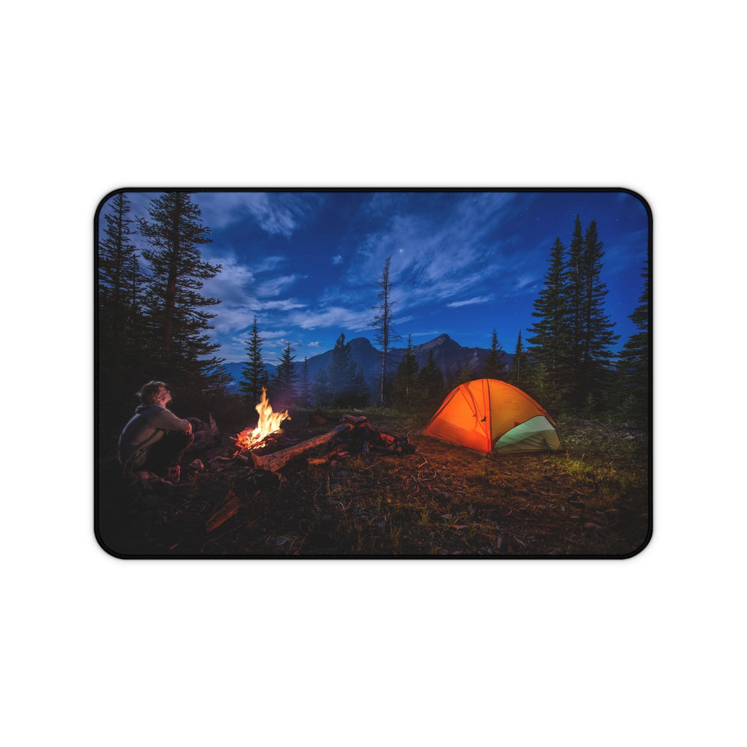 Camping Under The Stars Desk Mat