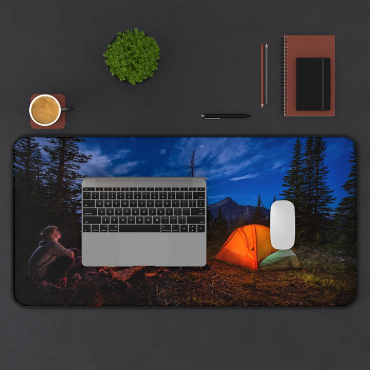 Camping Under The Stars Desk Mat