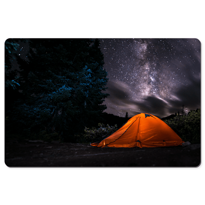 Sakcon Jewelers 12x18 inch Tenting Under The Stars | Camping Gifts | sportsman gifts | Manicure Mat