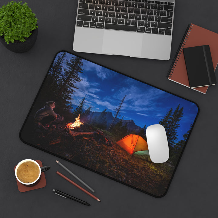 Camping Under The Stars Desk Mat