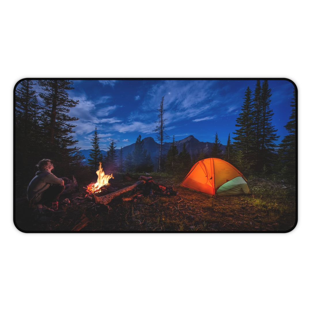 Camping Under The Stars Desk Mat