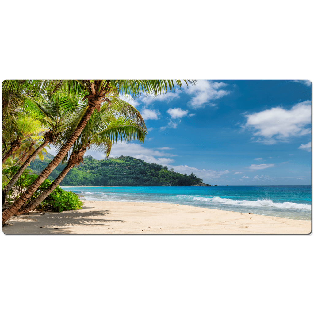 Sakcon Jewelers Desk Mats 18x36 inch The Perfect Beach | Beach Scene Desk Mats, Mouse Pads Beach Life | Manicure Pad