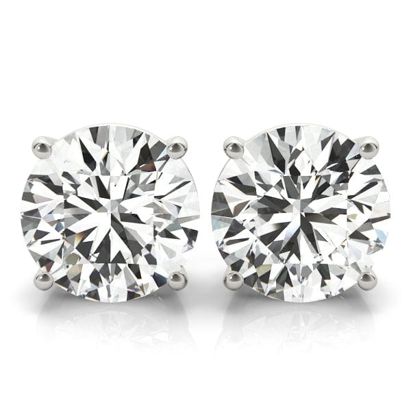Sakcon Jewelers Earrings 14K White Gold Lab Grown Diamond Stud Earrings .60ctw Screw-Backs