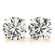 Sakcon Jewelers Earrings 14K Yellow Gold Lab Grown Diamond Stud Earrings 1.25ctw Screw Backs
