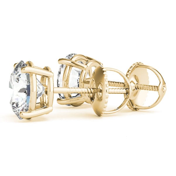 Sakcon Jewelers Earrings 14K Yellow Gold Lab Grown Diamond Stud Earrings .50ctw Screw-Backs
