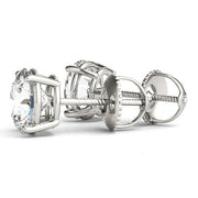 Sakcon Jewelers Earrings Palladium Lab Grown Diamond Stud Earrings .60ctw Screw-Backs