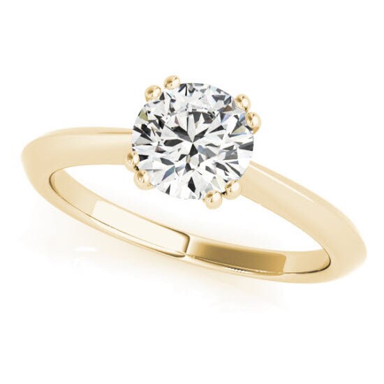 Camille 1.00ct. Cushion E/VS Lab-Created Diamond Engagement Ring, Cathedral Engagement Ring, Promise Ring