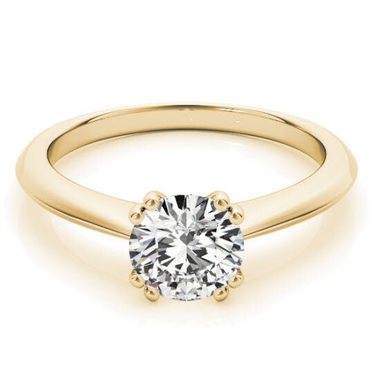 Camille 1.00ct. Cushion E/VS Lab-Created Diamond Engagement Ring, Cathedral Engagement Ring, Promise Ring