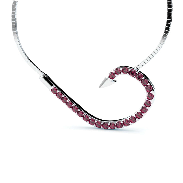 Sakcon Jewelers Pendant Sideways Fish Hook Pendant, Fishing Jewelry