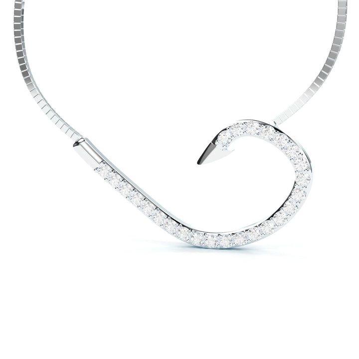 Sakcon Jewelers Pendant Silver-CZ Sideways Fish Hook Pendant, Fishing Jewelry