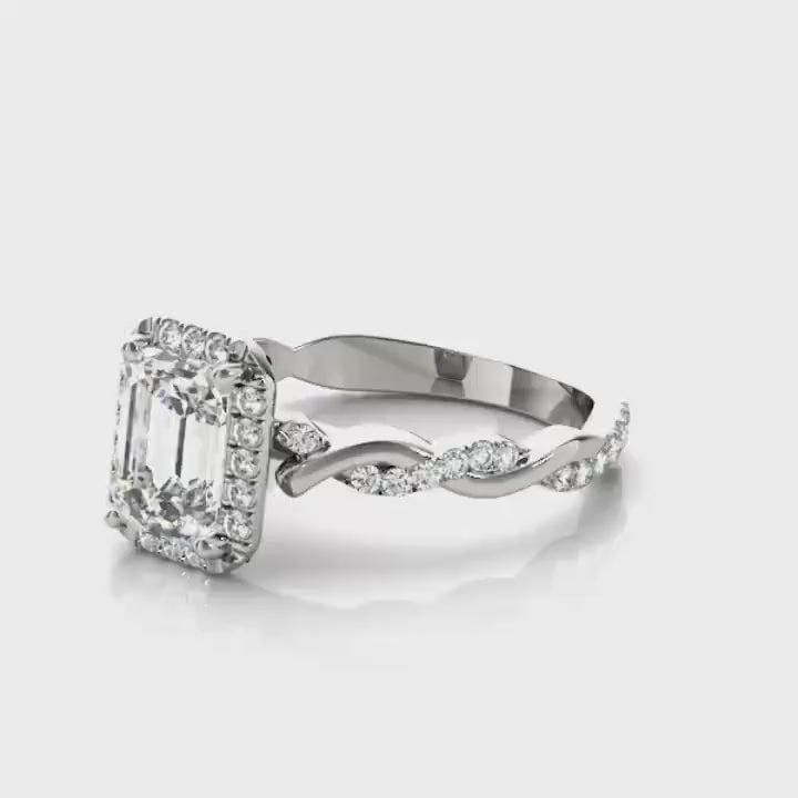 Alissa Diamond Engagement Ring Moissanite Engagement Ring