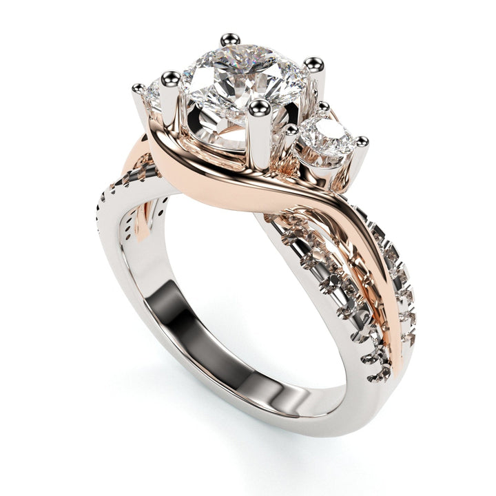 Sakcon Jewelers Ring 14K Tu-Tone Kamila Diamond Engagement Ring