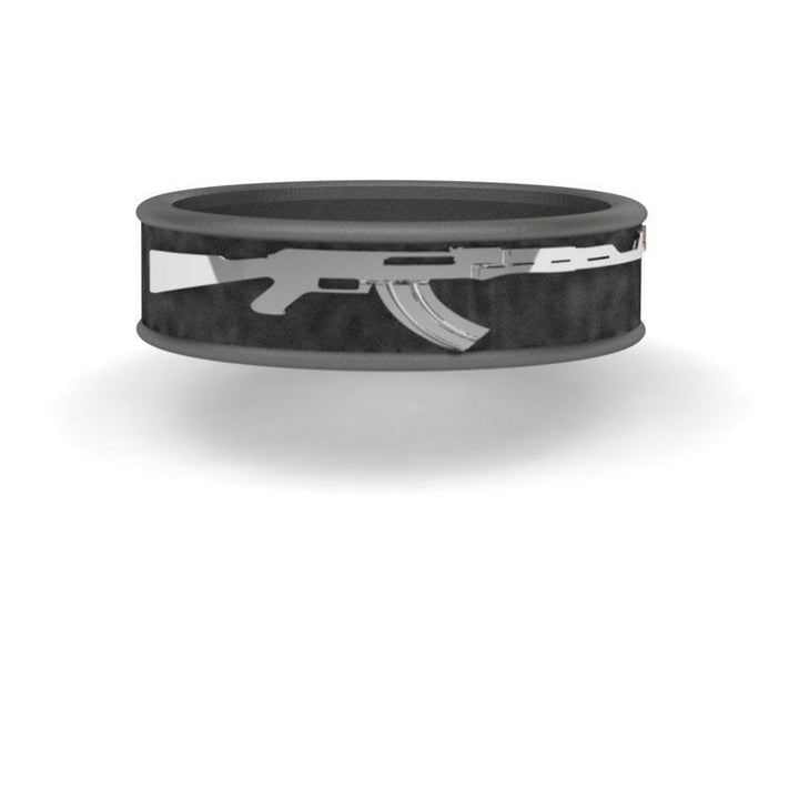 Sakcon Jewelers Ring AK-47 Gun Ring 6mm