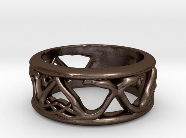 Sakcon Jewelers Ring Deer Antler Ring Antlered Ring Hunting Ring 8mm