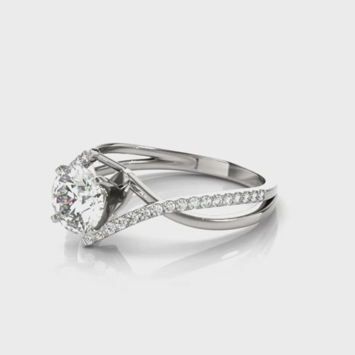Corinne Moissanite/Diamond Engagement Ring