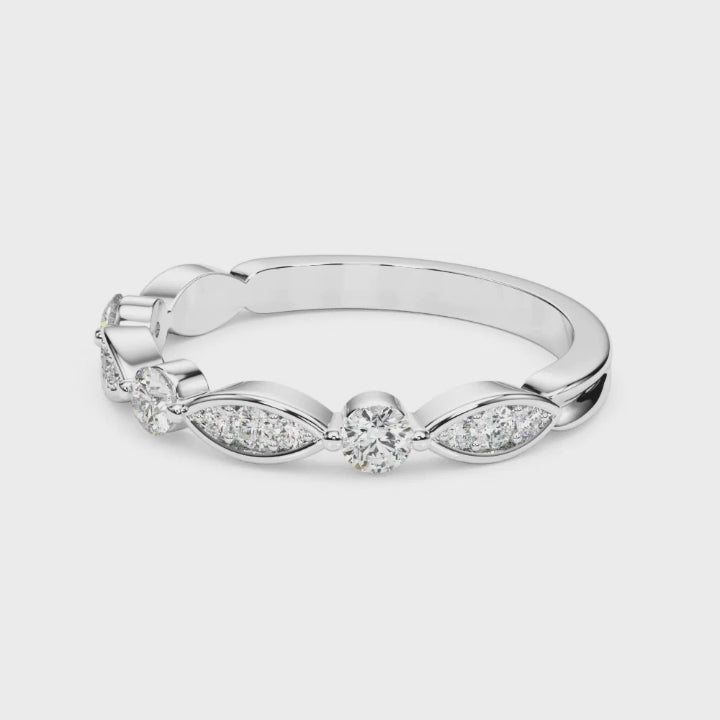 Cadence .33ctw Stackable Ring | Lab Grown diamond band | Stackable Ring