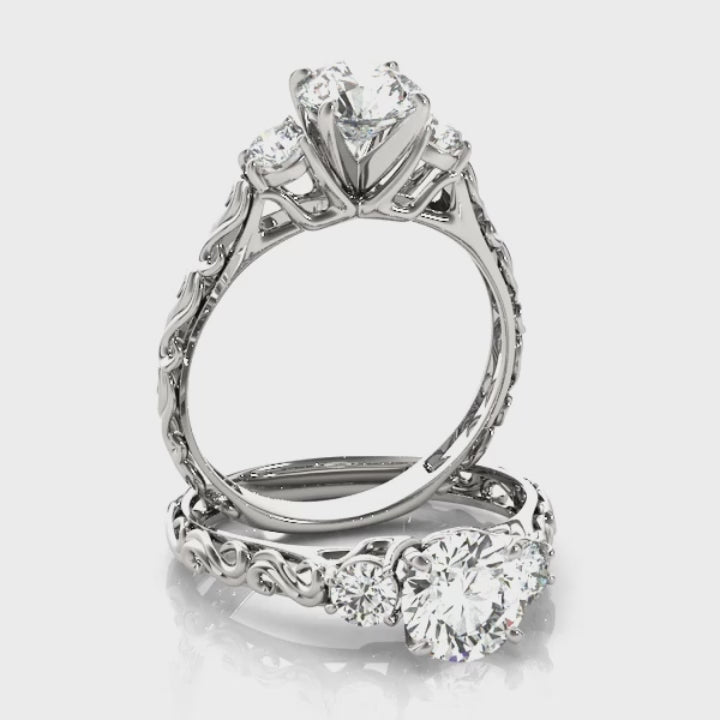 Anais Moissanite/Lab-Created Engagement Ring