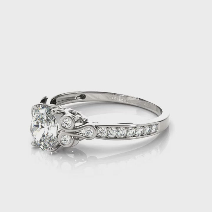 Aviana Diamond/Moissanite Engagement Ring