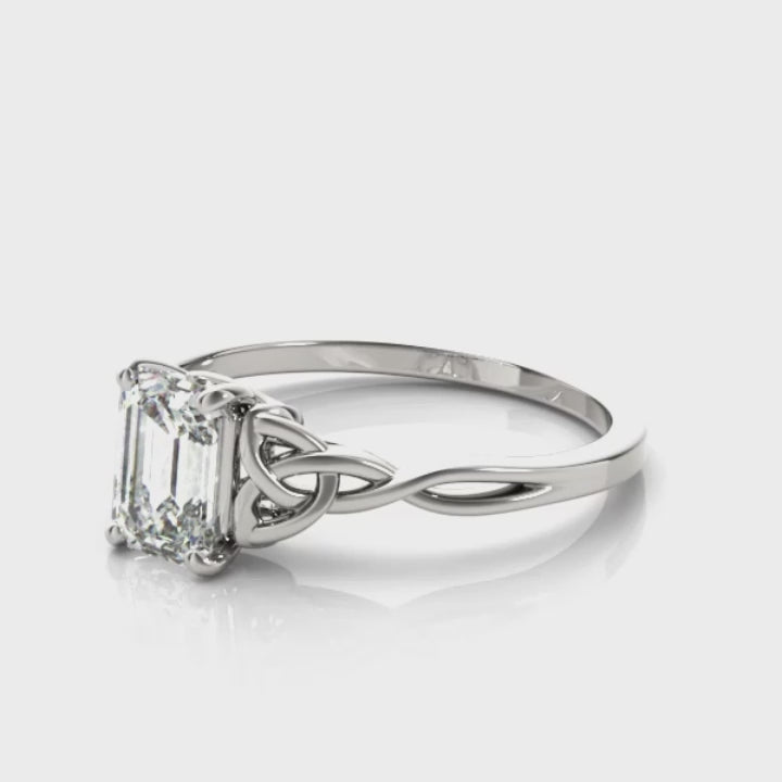 Clarissa Diamond or Moissanite Engagement Ring