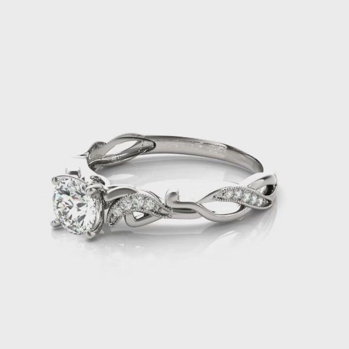 Charity Diamond & Moissanite Engagement Ring