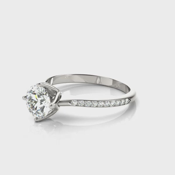Claire  Moissanite/Lab Created Diamond Engagement Ring