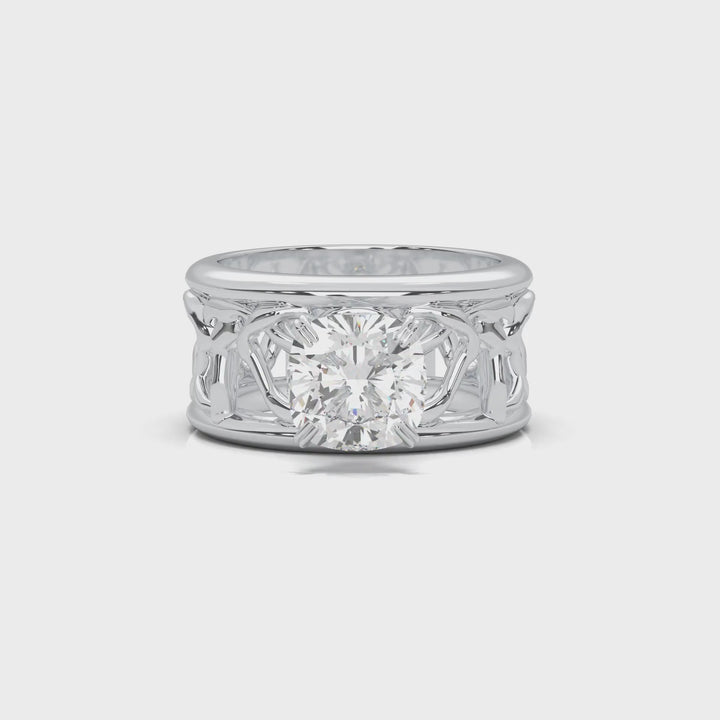 Diamond/Moissanite Deer Antler Engagement Ring