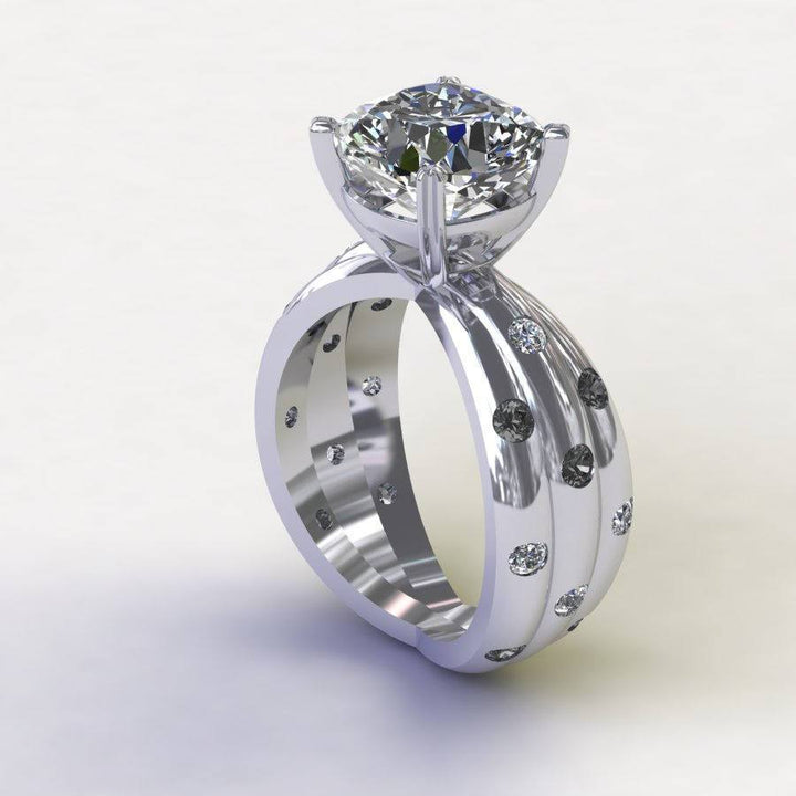 Sakcon Jewelers Flori Ring Engagement Ring, Moissanite Engagement Ring, Diamond Engagement Ring