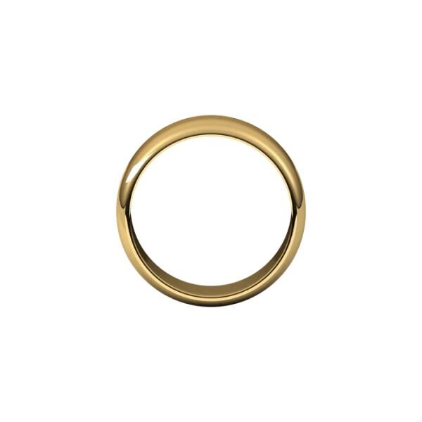 Wedding Band 8.0mm Half Round, Gold Band, Gold Wedding Ring, Silver Wedding Ring