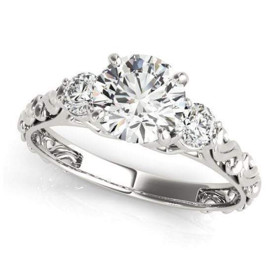 Sakcon Jewelers Khloe Diamond Engagement Ring Moissanite Engagement Ring