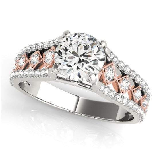 Sakcon Jewelers LEILANI Diamond Engagement Ring Moissanite Engagement Ring