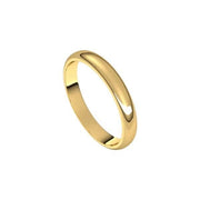 Sakcon Jewelers Ring 10K Yellow Wedding Band 3.0mm Half Round