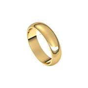 Sakcon Jewelers Ring 10K Yellow Wedding Band 5.0mm Half Round