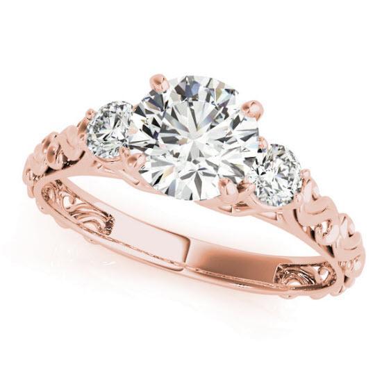 Sakcon Jewelers Ring 14K Rose Gold Anais Moissanite/Lab-Created Engagement Ring