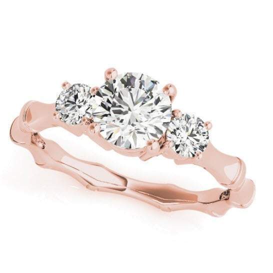 Sakcon Jewelers Ring 14K Rose Gold Bianca Diamond Engagement Ring