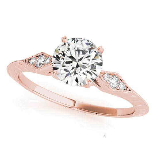 Sakcon Jewelers Ring 14K Rose Gold Brigitte 1ct. Moissanite/Engagement Ring