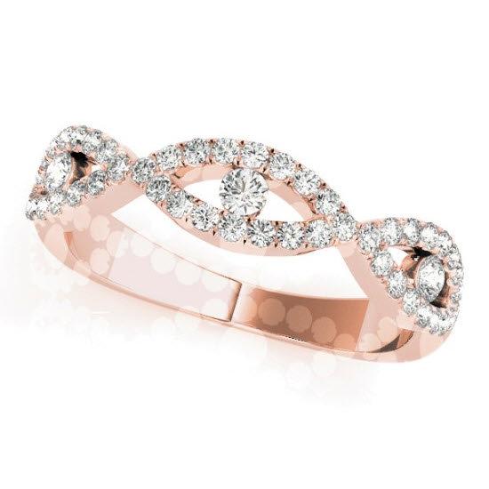 Sakcon Jewelers Ring 14K Rose Gold Camila .33ctw Stackable Ring