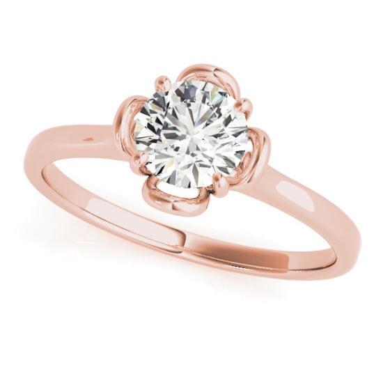 Sakcon Jewelers Ring 14K Rose Gold Celedonia 1ct. Moissanite/Engagement Ring