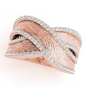 Sakcon Jewelers Ring 14k Rose Gold Celia Diamond, Moissanite Fashion Ring