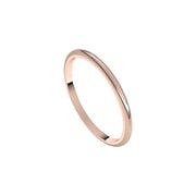 Sakcon Jewelers Ring 14K Rose Wedding Band-1.5mm Half Round