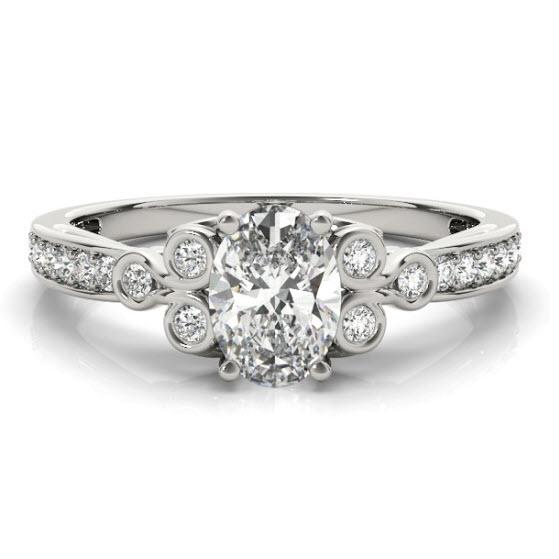 Sakcon Jewelers Ring 14K Set Aviana Diamond/Moissanite Engagement Ring