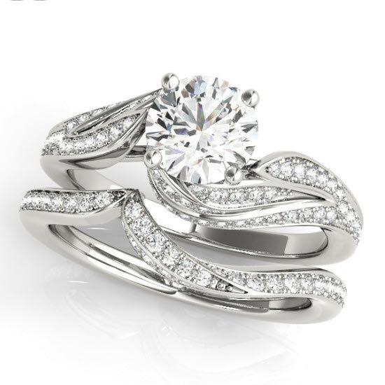 Sakcon Jewelers Ring 14K Set Cindy  Moissanite Engagement Ring