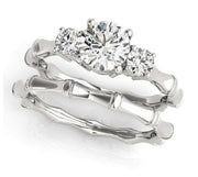 Sakcon Jewelers Ring 14K Wedding Set Bianca Diamond Engagement Ring
