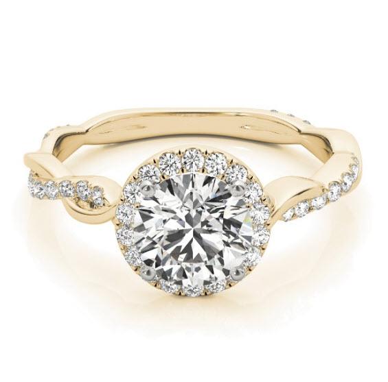 Sakcon Jewelers Ring 14K Wedding Set Bryn Moissanite Engagement Ring