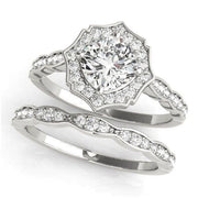 Sakcon Jewelers Ring 14K Wedding Set Claudia Lab-Created Diamond Engagement Ring