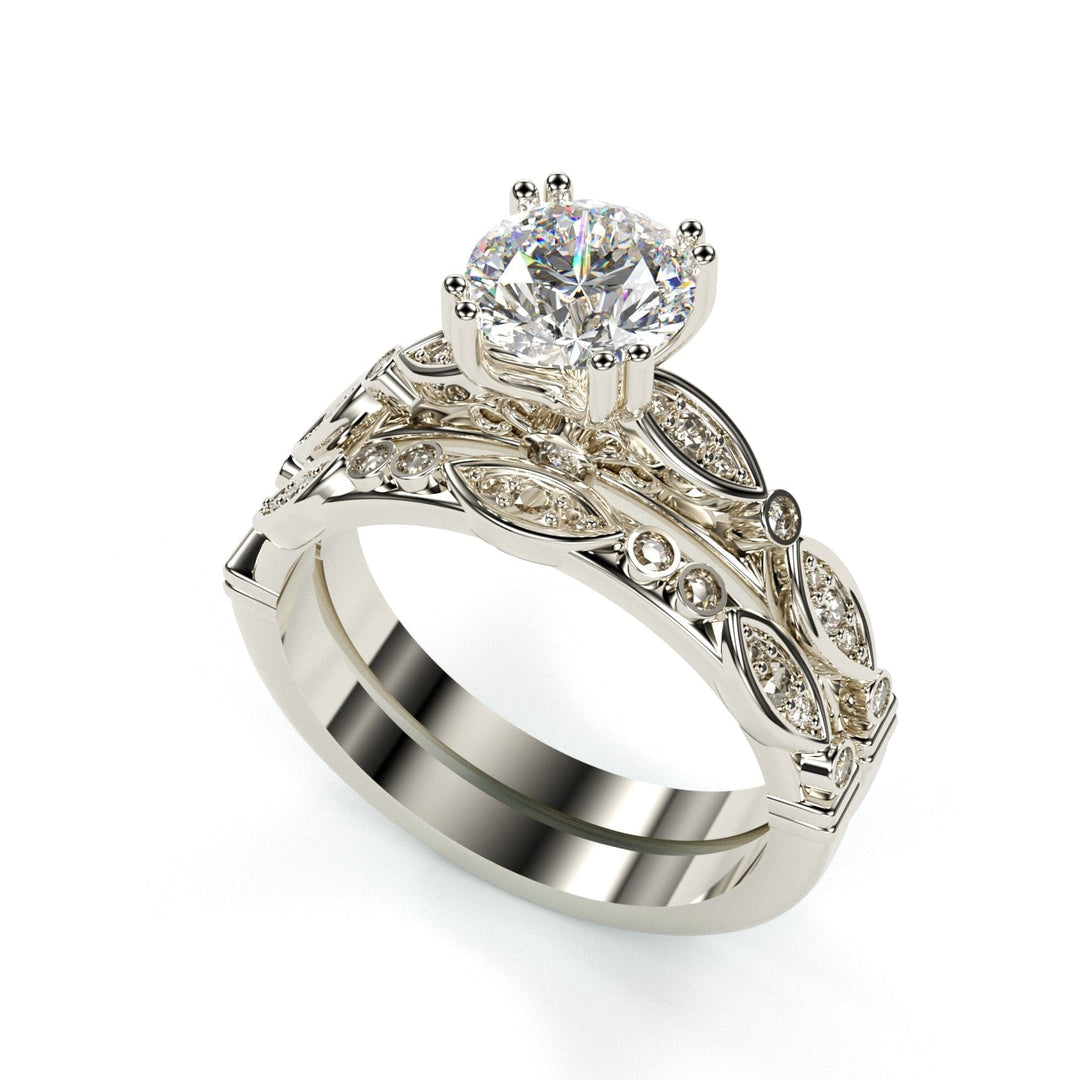 Sakcon Jewelers Ring 14K Wedding Set Clea Diamond Engagement Ring