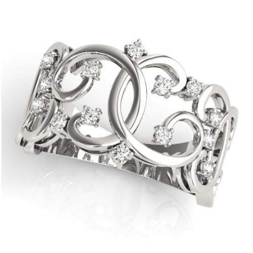 Sakcon Jewelers Ring 14k White Gold Angelique Diamond Ring