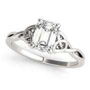 Sakcon Jewelers Ring 14k White Gold Clarissa Diamond or Moissanite Engagement Ring