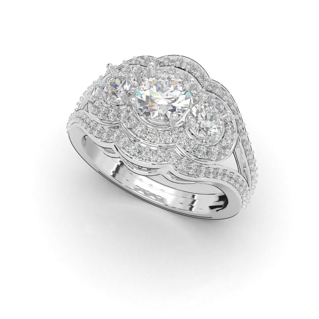 Sakcon Jewelers Ring 14k White Gold Dakota Diamond Engagement Ring