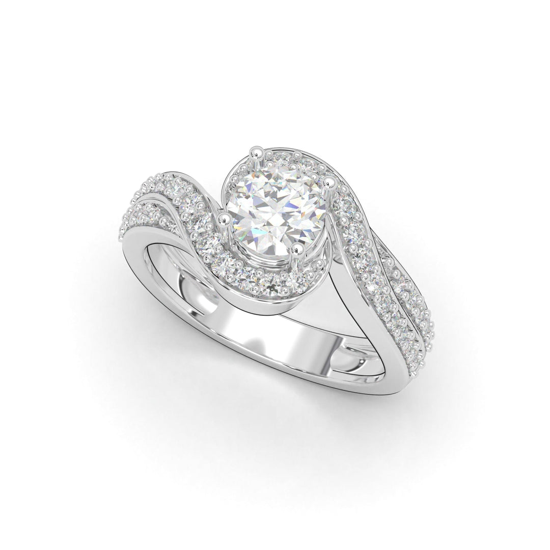 Sakcon Jewelers Ring 14k White Gold Dalia Diamond Engagement Ring