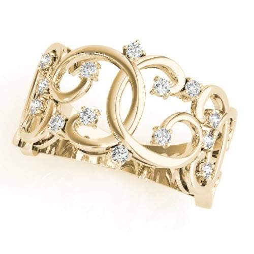 Sakcon Jewelers Ring 14k Yellow Gold Angelique Diamond Ring